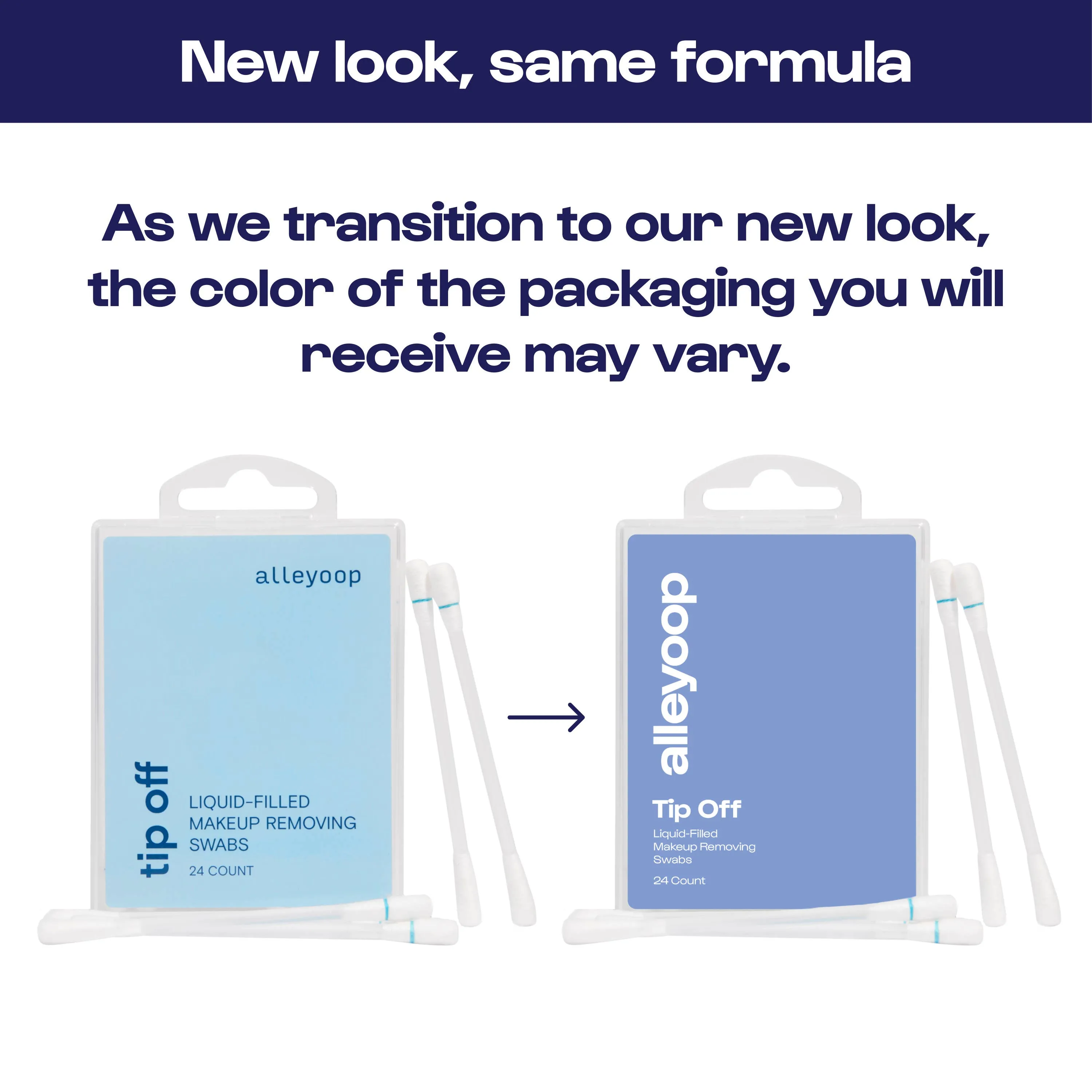 Alleyoop - Tip Off - Liquid-Filled Makeup Removing Swabs