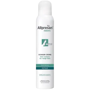 Allpresan Diabetic Foot Care - Intensive   Repair Foam Cream with Urea - Specially Formulated for Diabetes Mellitus, Nourishes Very Dry to Cracked Skin - 200 ml