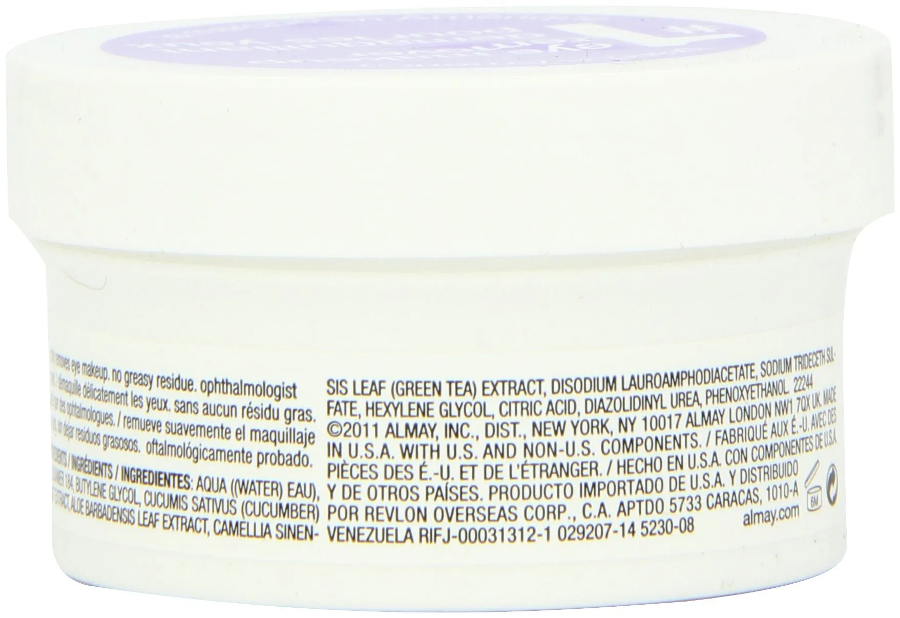 Almay Oil Free Eye Makeup Remover Pads, 15 Count in 1 box 15 Count (Pack of 1)