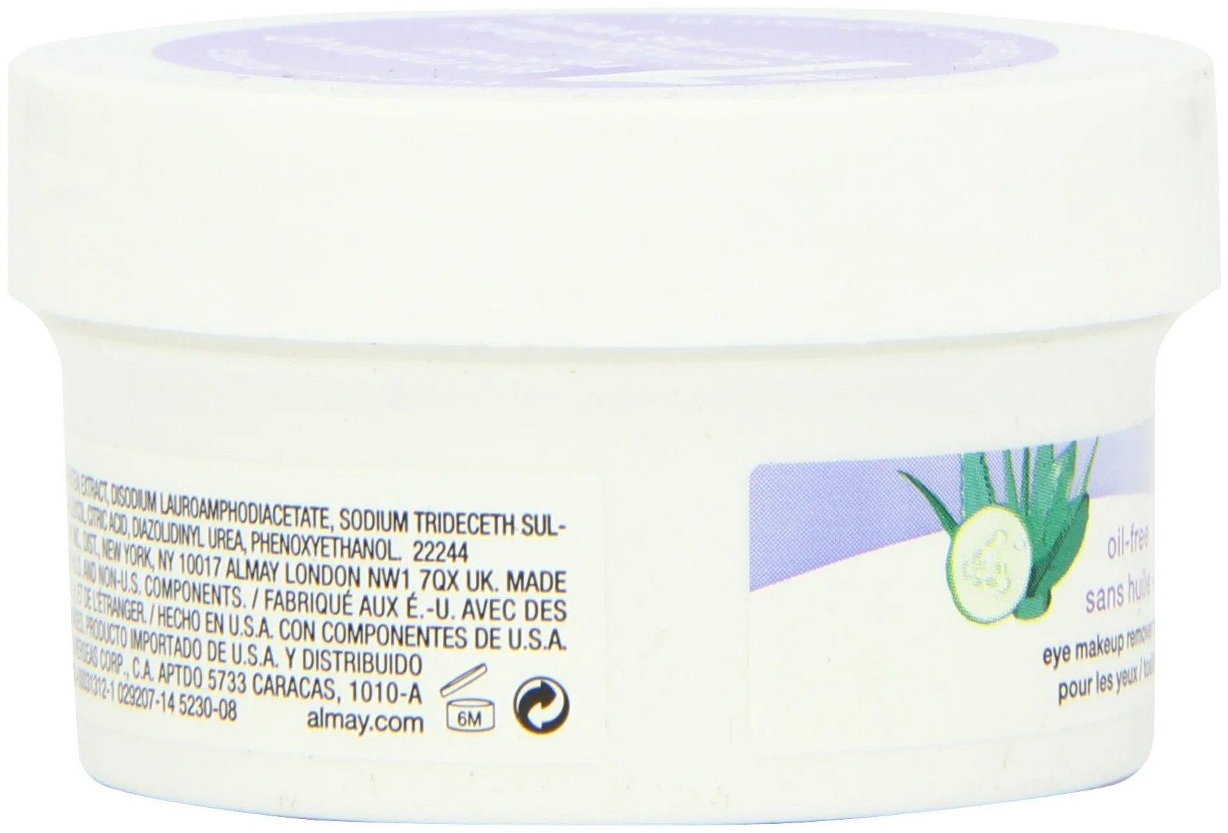 Almay Oil Free Eye Makeup Remover Pads, 15 Count in 1 box 15 Count (Pack of 1)
