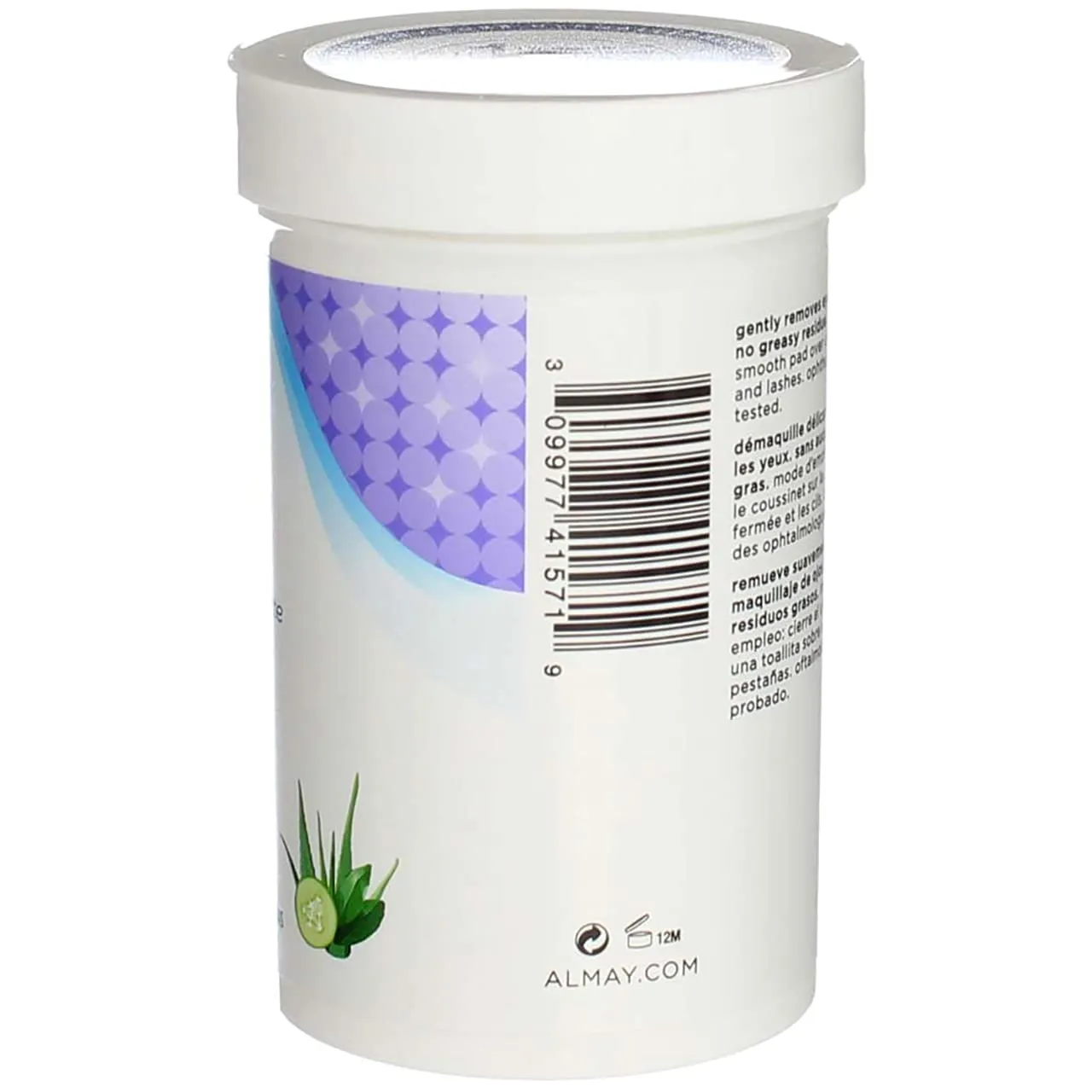 Almay Oil Free Gentle Eye Makeup Remover Pads, 120 Count (Pack of 3)