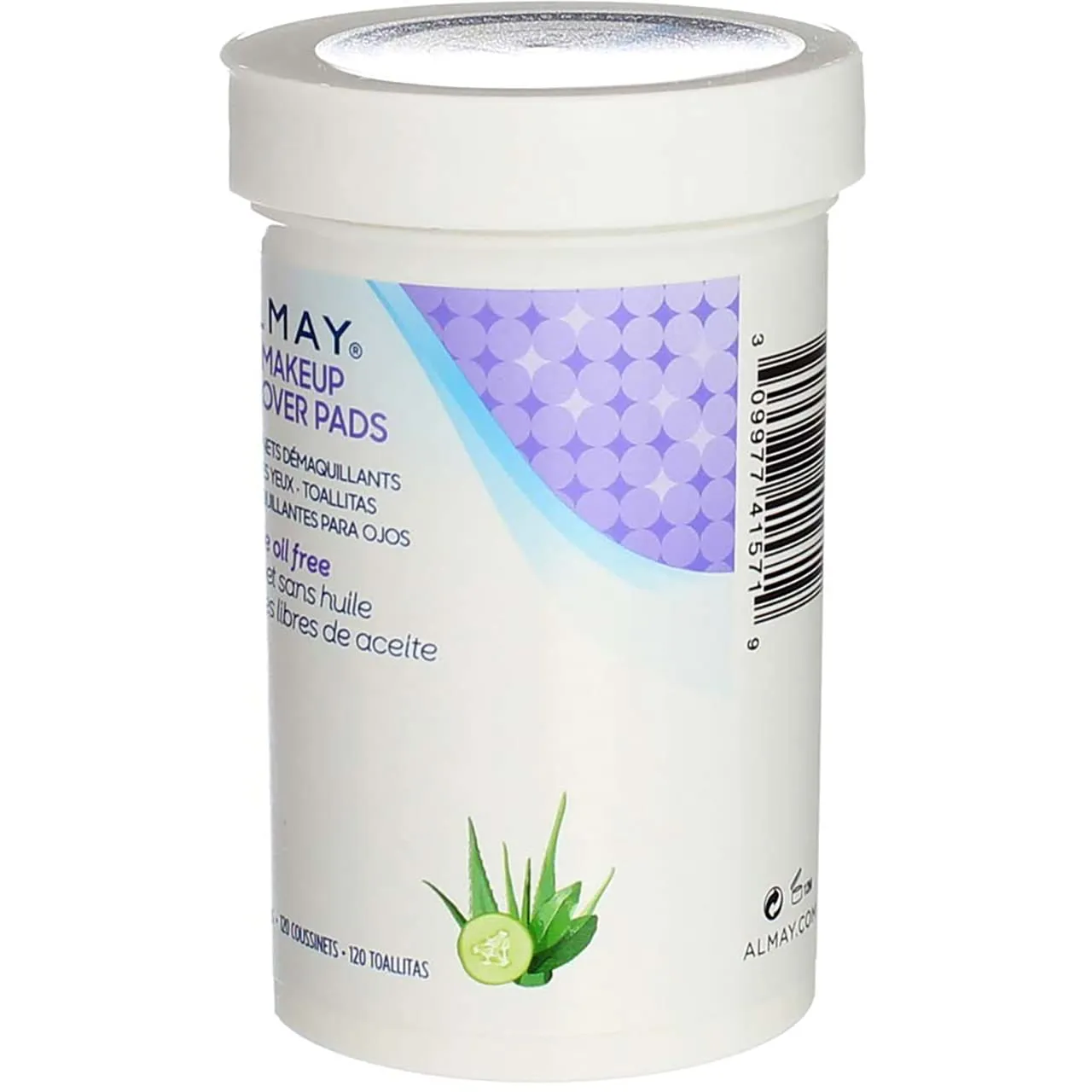 Almay Oil Free Gentle Eye Makeup Remover Pads, 120 Count (Pack of 3)