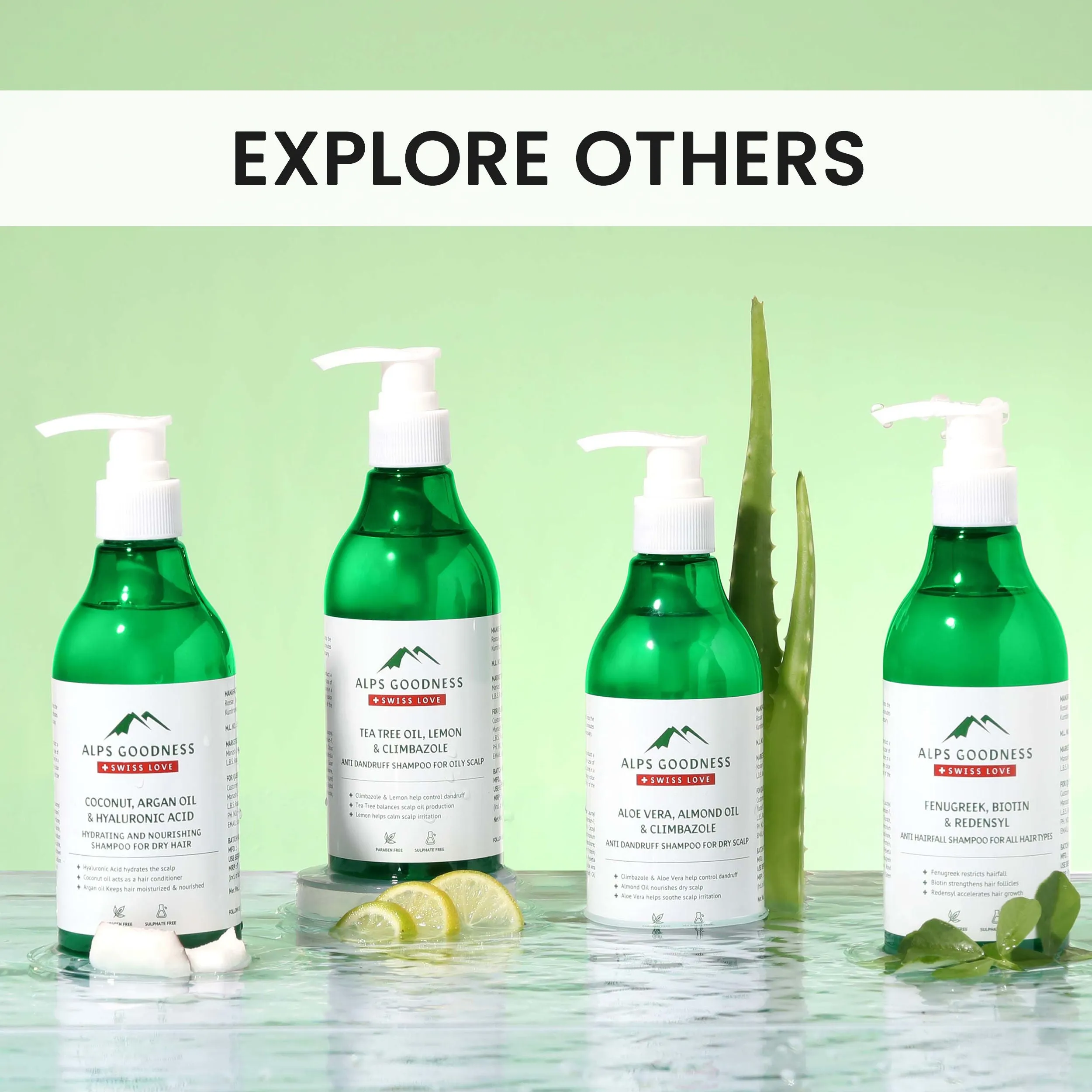 Alps Goodness Tea Tree Oil, Lemon & Climbazole Anti-Dandruff Shampoo for Oily Scalp (290ml) | Sulphate Free Shampoo| Silicone Free Shampoo | Gentle & Mild Cleansing Shampoo| Anti-Dandruff Shampoo| Shampoo for Oily Hair| Shampoo for Oily Scalp
