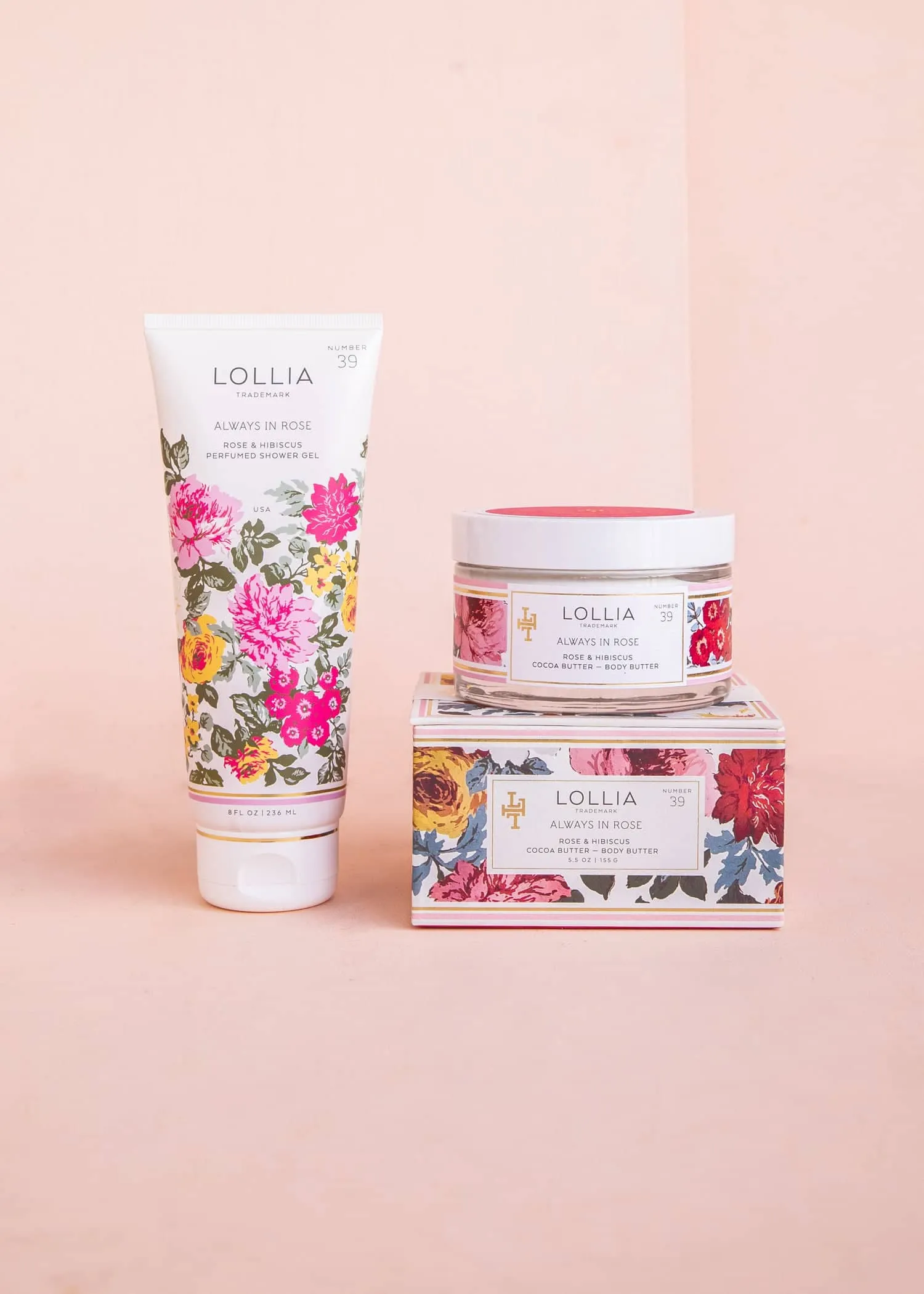 Always in Rose Shower Gel & Body Butter Duo