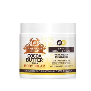 American Dream Cocoa Butter Lemon Skin Brightening Cream Jar 453g