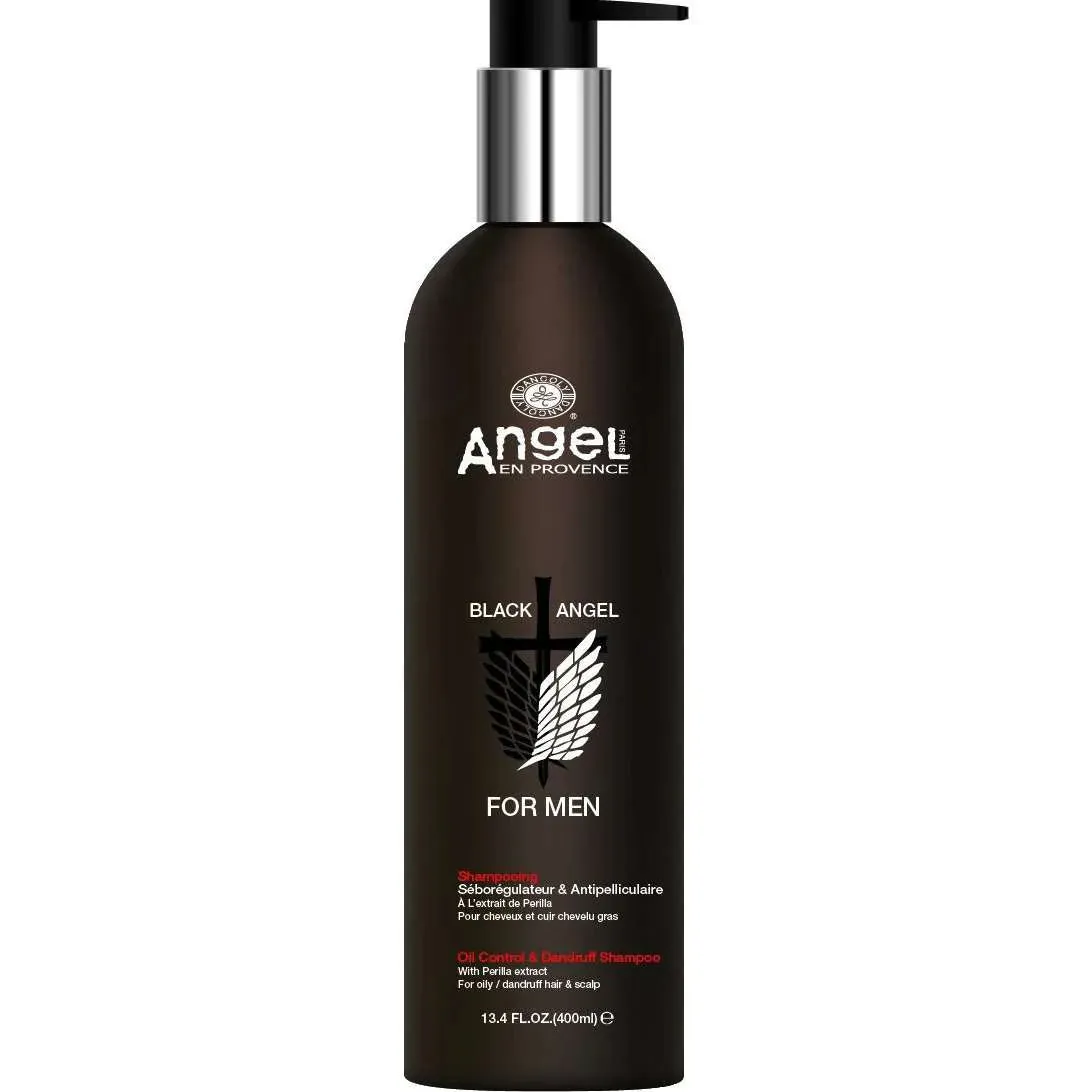 Angel En Provence Black Angel For Men Oil Control And Dandruff Shampoo 400ml