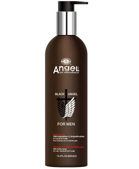 Angel En Provence Black Angel For Men Oil Control And Dandruff Shampoo 400ml