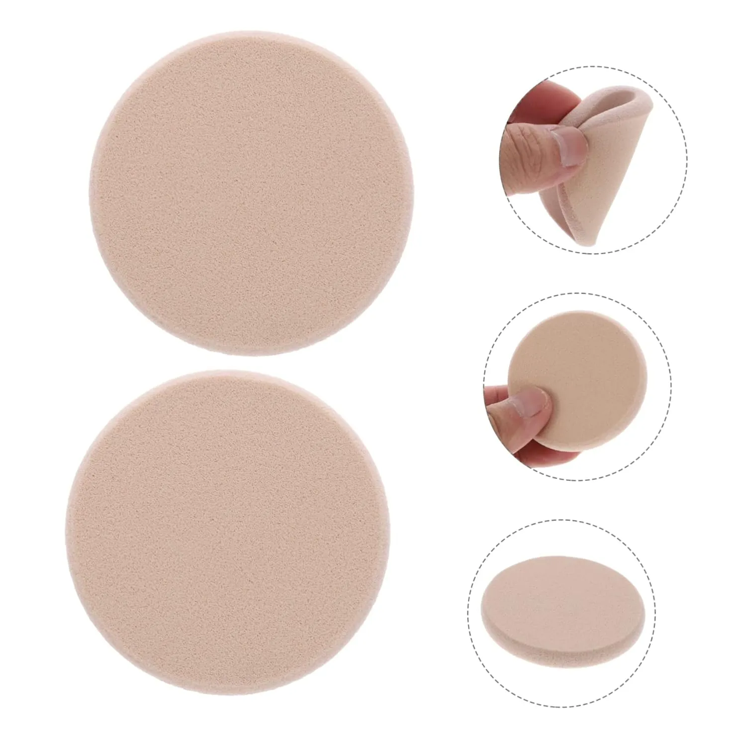Angoily 4pcs Beauty Makeup Sponges with Travel Case Versatile Powder Puff for Dry Wet Use for Liquid Foundation and Loose Powder Application Compact and Skin-friendly Design