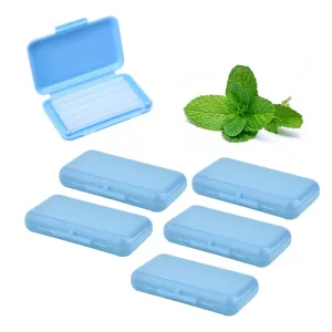 Angzhili 5 Boxes Orthodontic Wax, Relief Wax for Dental Brace Wearer and Patients for Oral Care (Mint Scent) Mint Scent