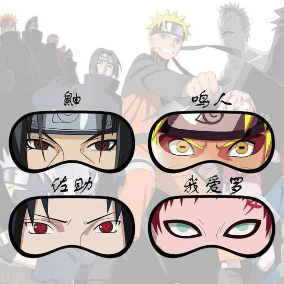Anime Fighters Eye Mask | Quirky Anime Eye Blinder [Free Gel Pad]