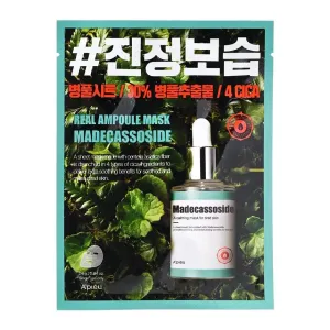 A'PIEU Real Ampoule Mask Madecassoseide ماسك ورقي من ايبيو