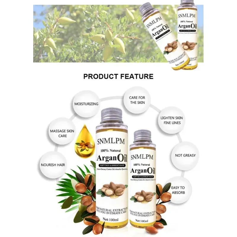 Argan Oil  100% Natural Hair and Skin Care