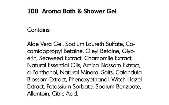 AROMA BATH AND SHOWER GEL (108) RAYA SPA