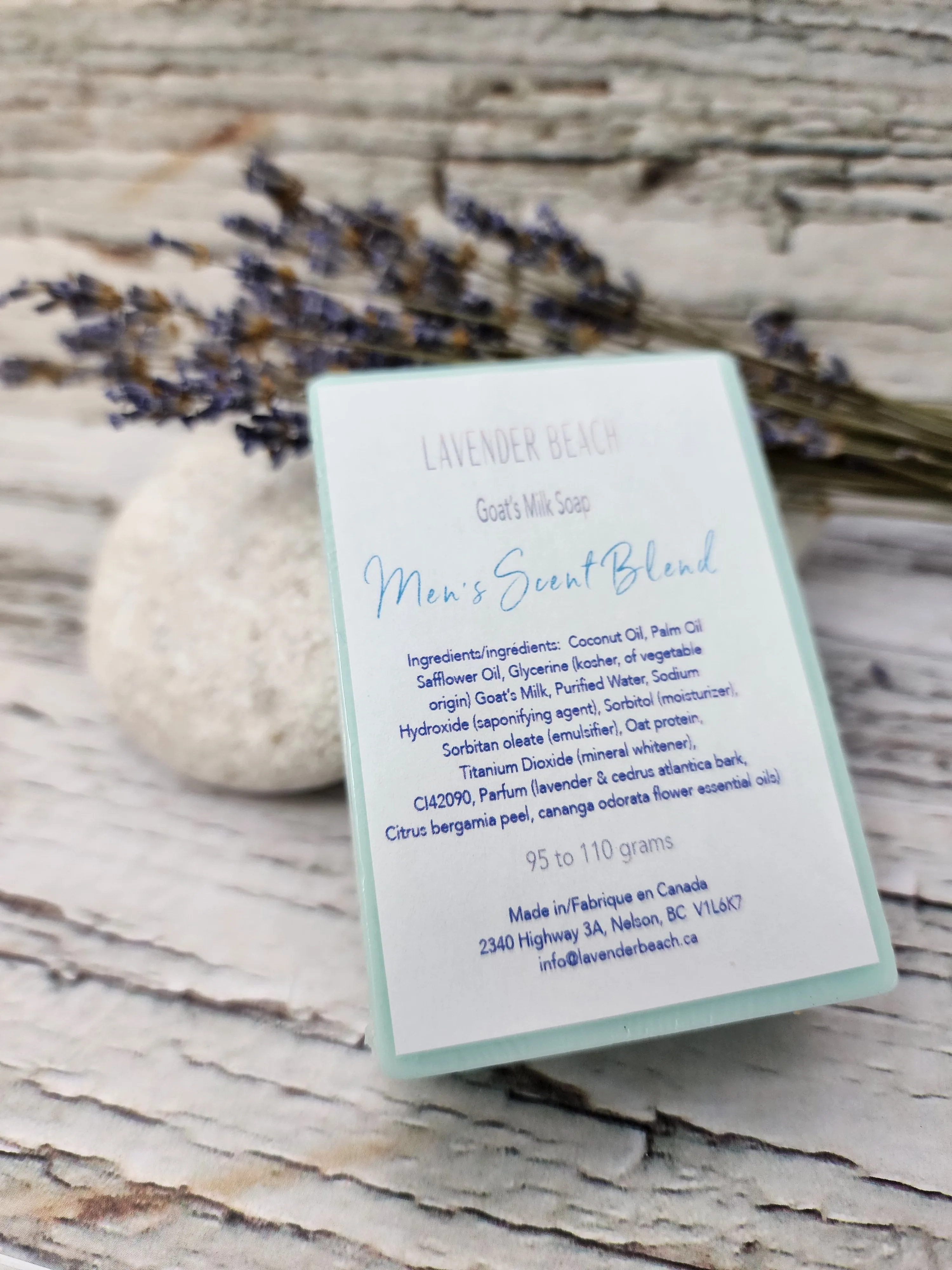 Aromatic Lavender & Men's Scent Blend, Goat's Milk Soap