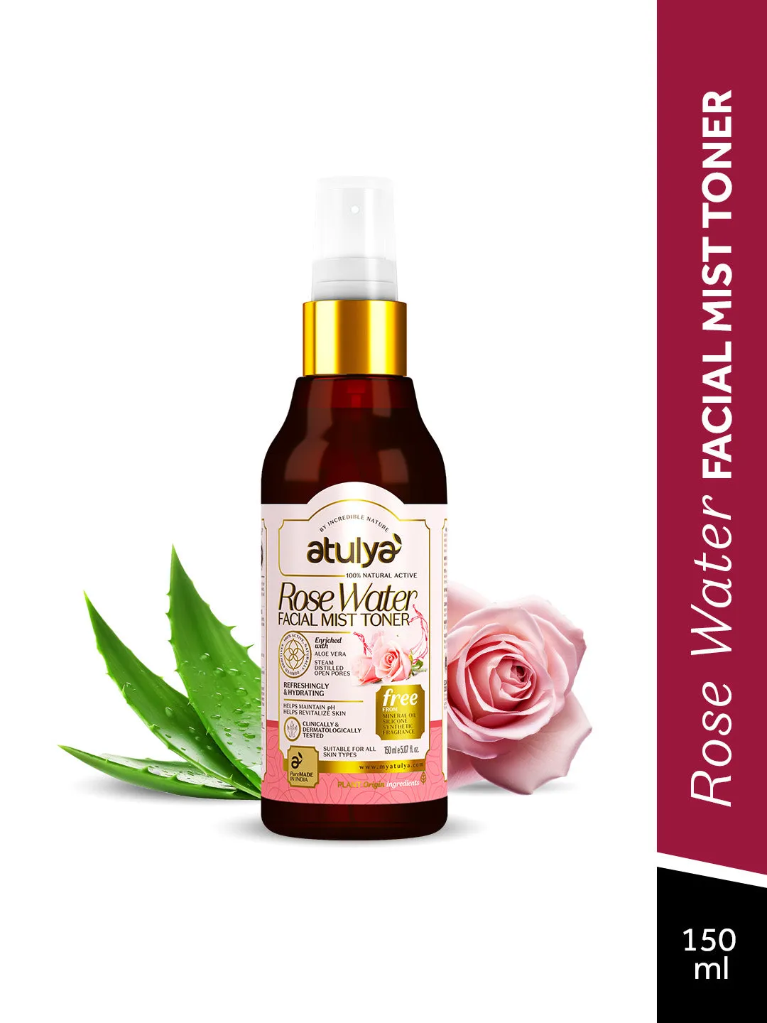 atulya Rose Water Facial Mist Toner - 150ml