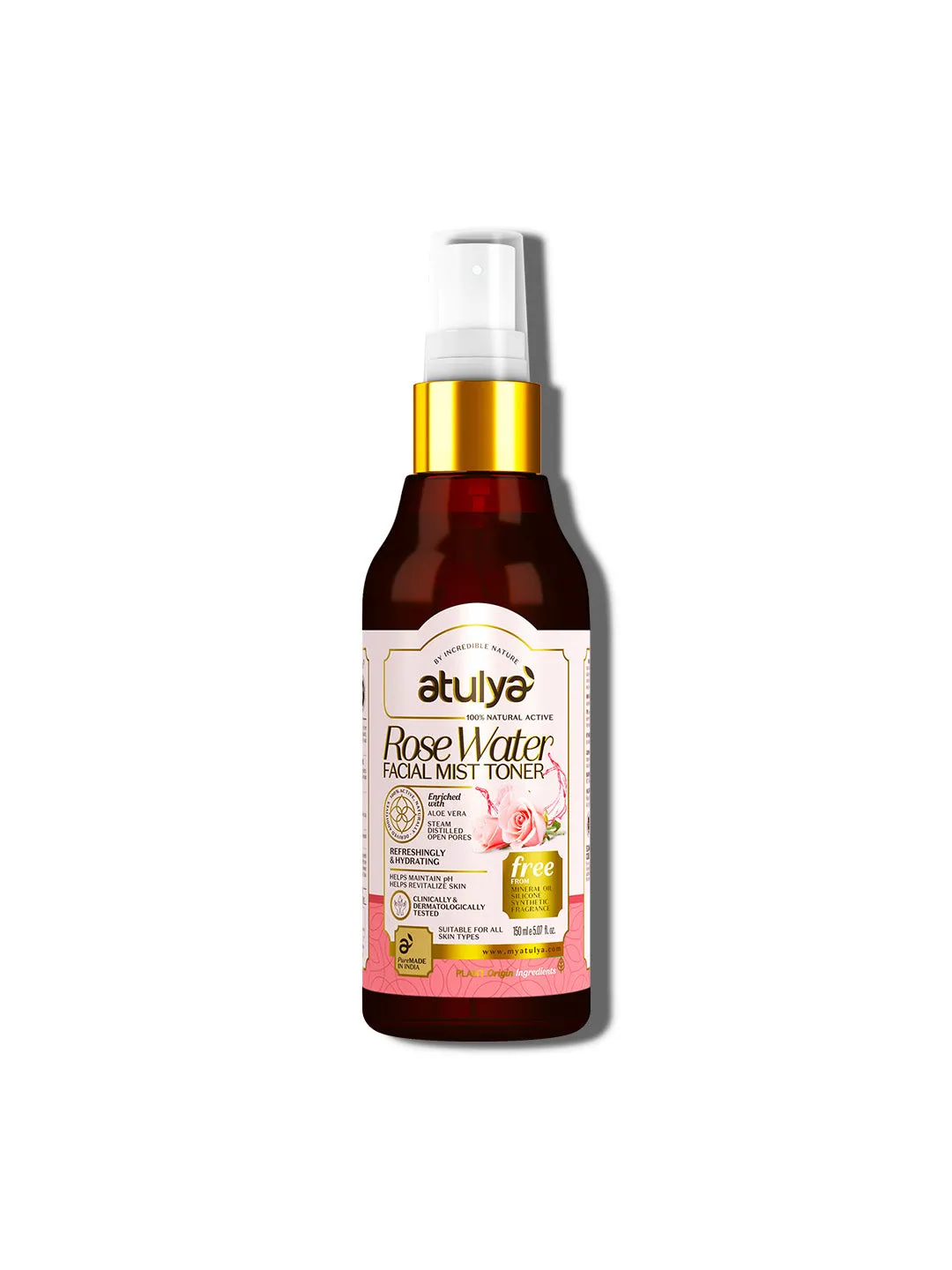 atulya Rose Water Facial Mist Toner - 150ml