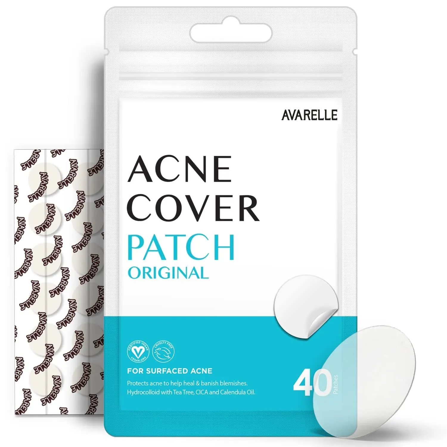 Avarelle - Acne Cover Patch Original, 40 Count