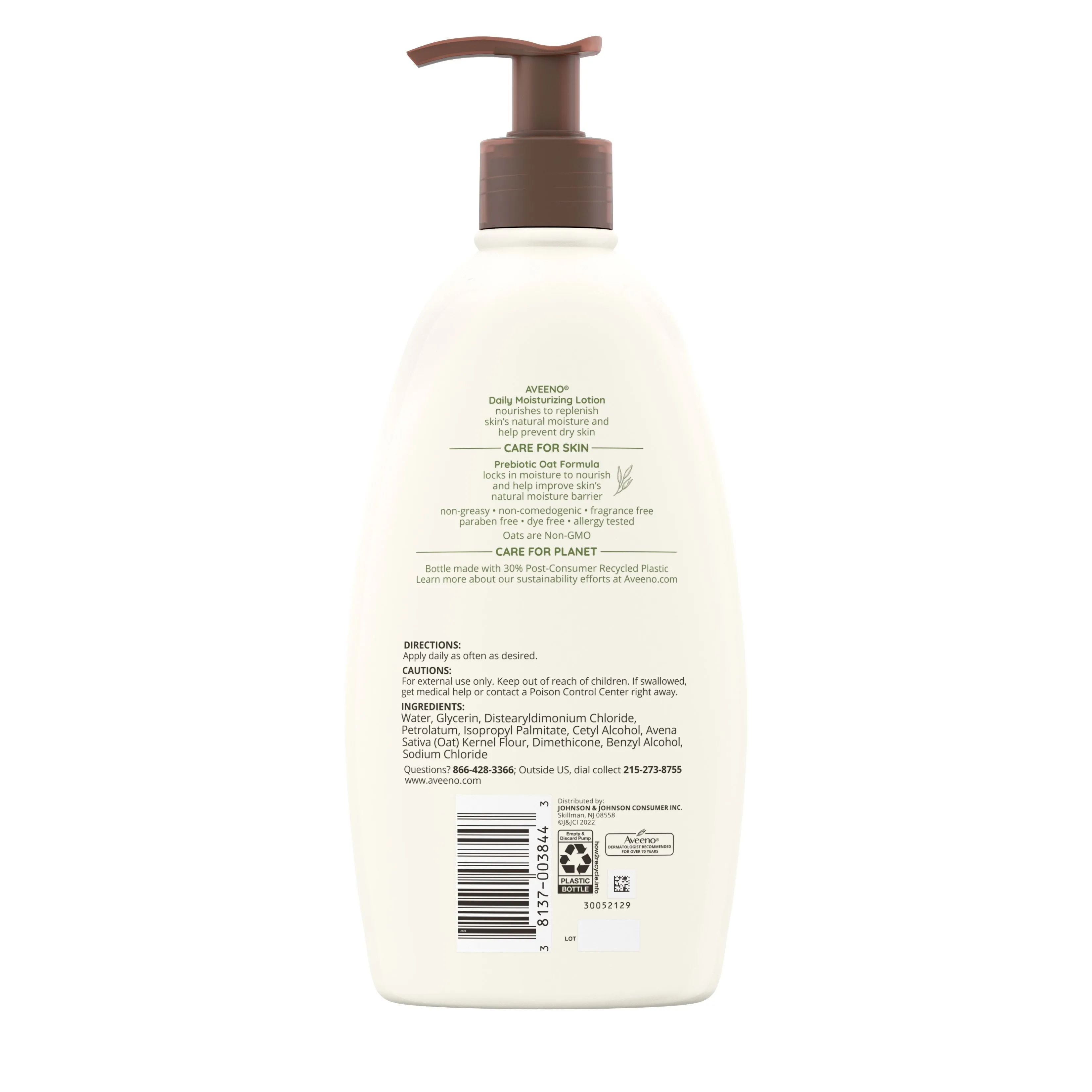 Aveeno Daily Moisturizing Lotion with Oat for Dry Skin, 18 fl. oz