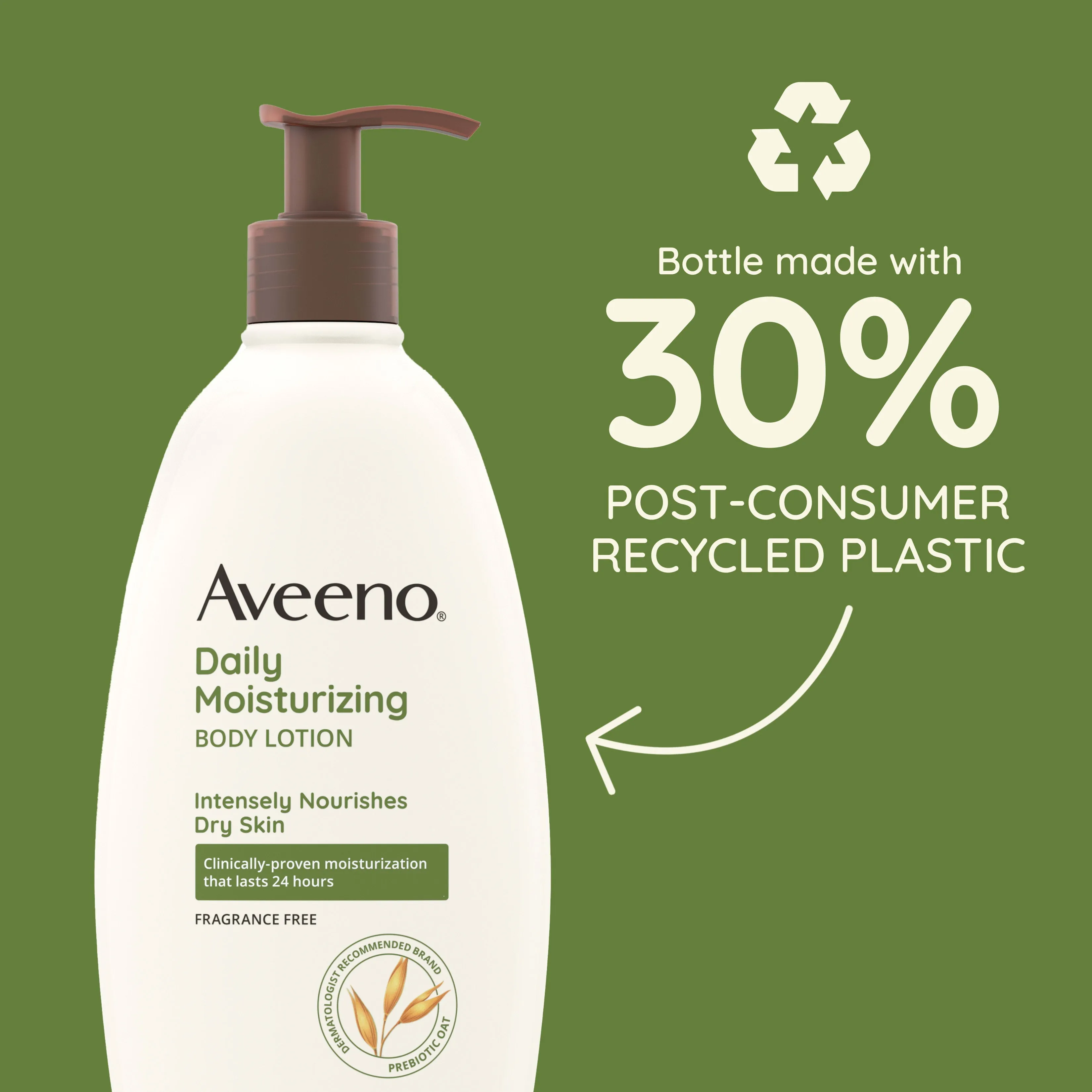 Aveeno Daily Moisturizing Lotion with Oat for Dry Skin, 18 fl. oz