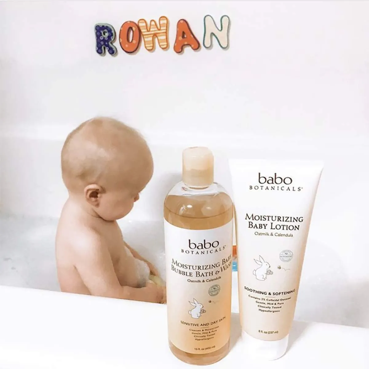 Babo Botanicals Moisturizing Lotion - Face & Body Plant-Based Lotion for Babies, Kids & Adults with Sensitive or Dry Skin - with Colloidal Oatmeal, Organic Calendula & Shea Butter - 8 fl. oz. 8 Fl Oz (Pack of 1)