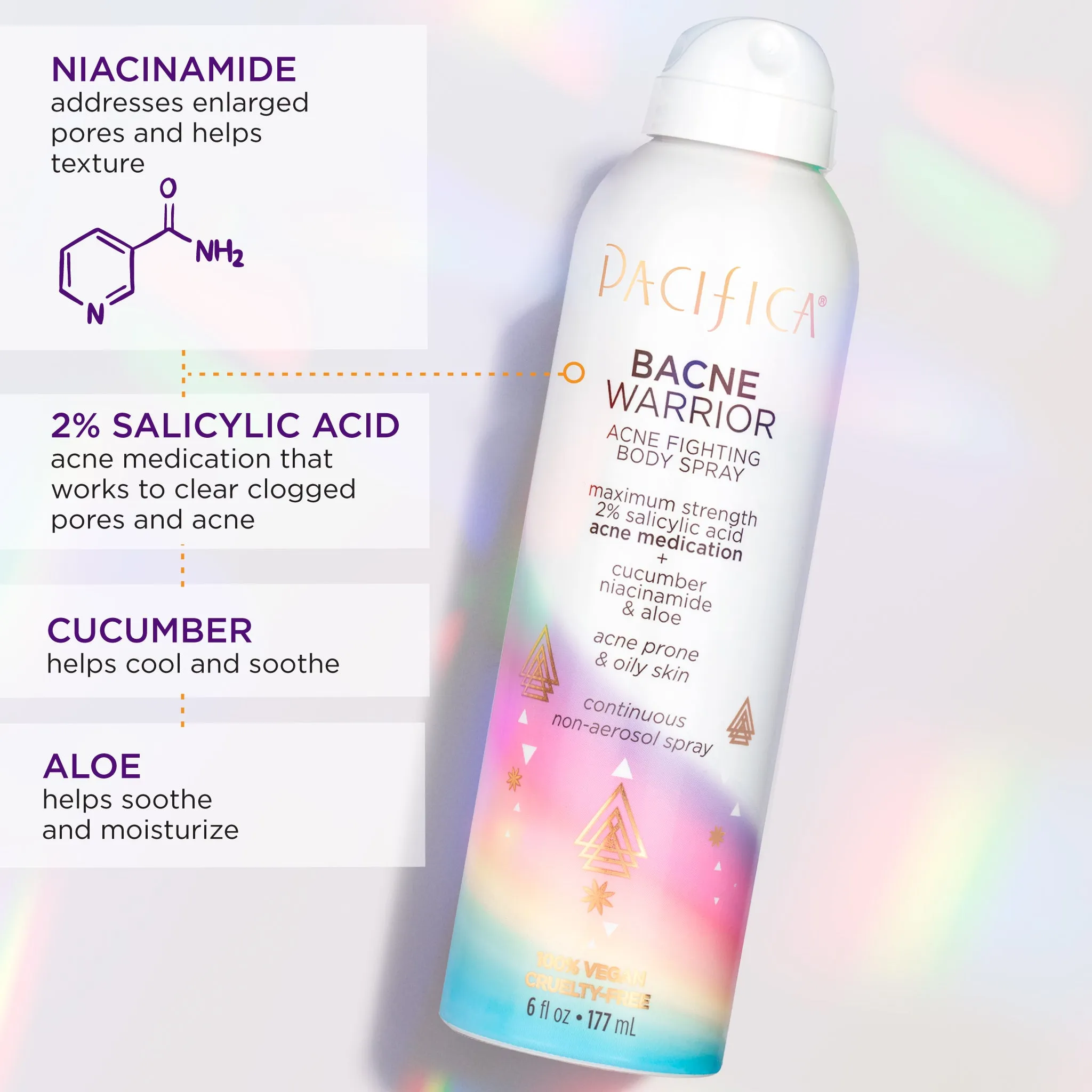 Bacne Warrior Acne Fighting Body Spray