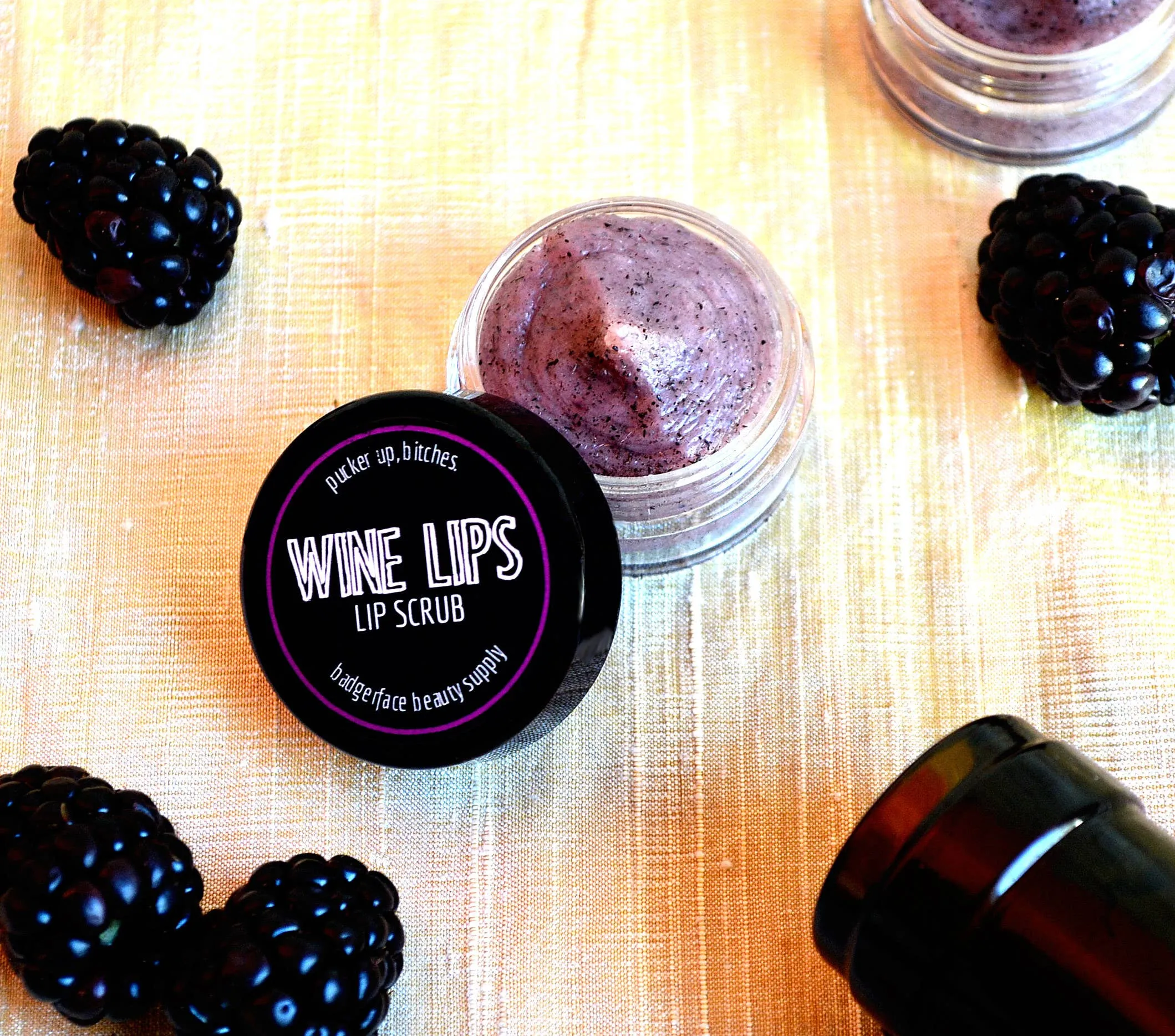 Badgerface Lip Scrub. Wine Lip Scrub. Wine Lover Gifts.