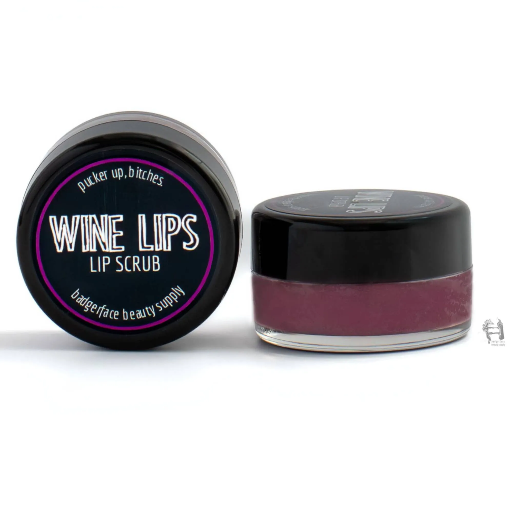 Badgerface Lip Scrub. Wine Lip Scrub. Wine Lover Gifts.