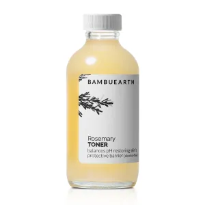 Bambu Earth Rosemary Face Toner with Witch Hazel (4 oz) - Alcohol-Free Toner with Organic Ingredients, Vegan Skincare, and EWG Certified for Healthy Glowing Skin