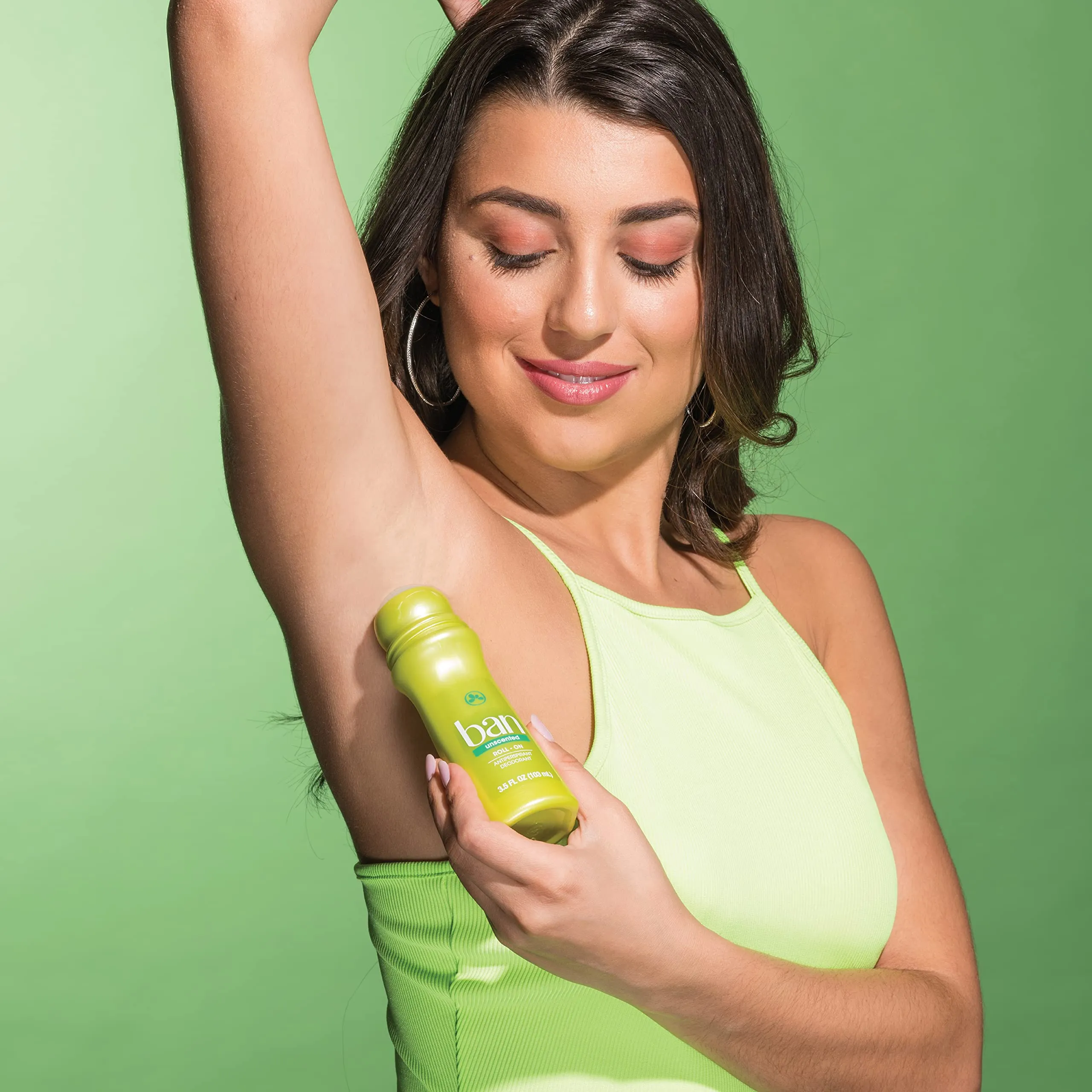 Ban Original Unscented 24-hour Invisible Antiperspirant, Roll-on Deodorant for Women and Men, Underarm Wetness Protection, with Odor-fighting Ingredients, 3.5 Fl Oz (Pack of 2) 3.5 Fl Oz (Pack of 2)
