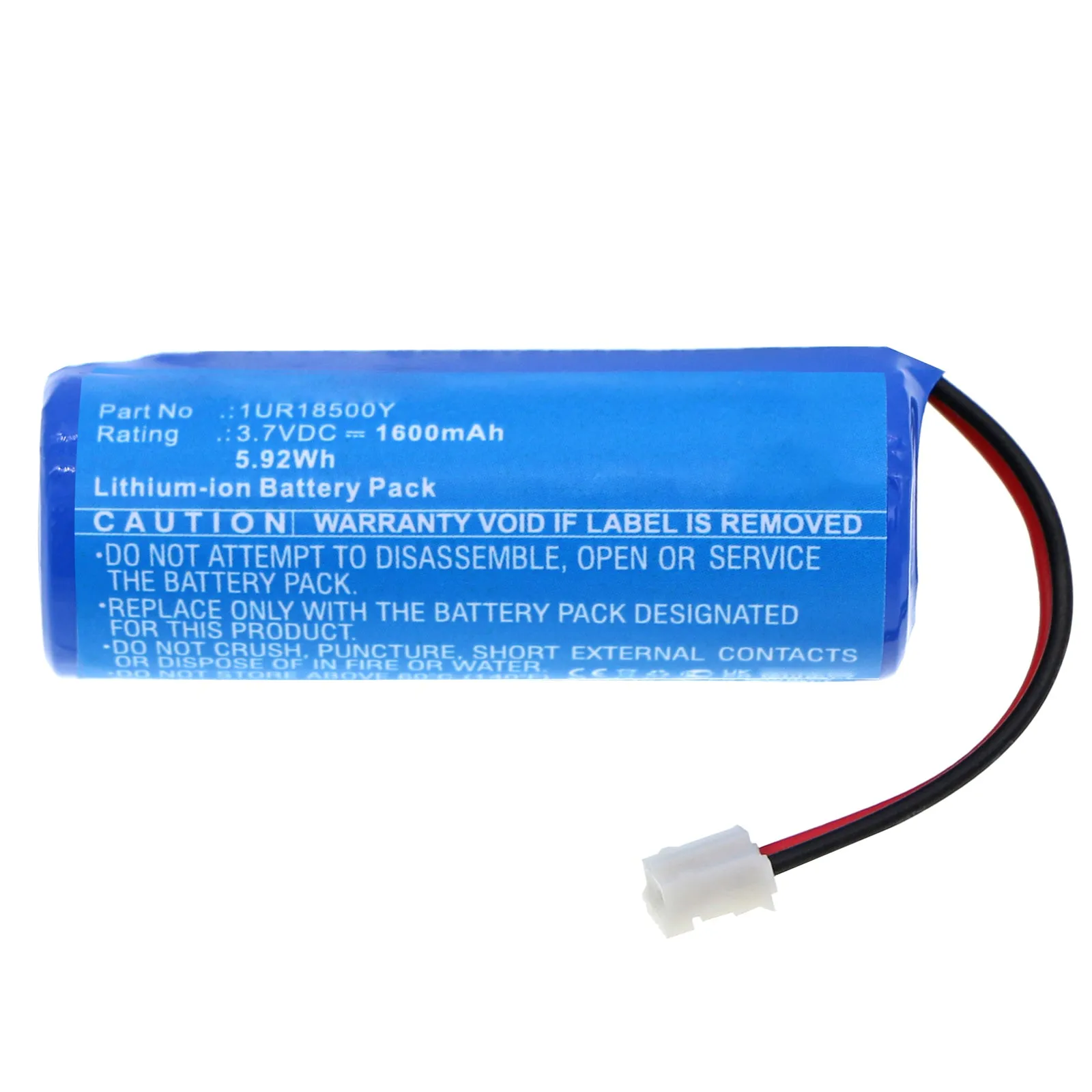 Batteries N Accessories BNA-WB-L17506 Personal Care Battery - Li-ion, 3.7V, 1600mAh, Ultra High Capacity - Replacement for Rowenta 1UR18500Y Battery