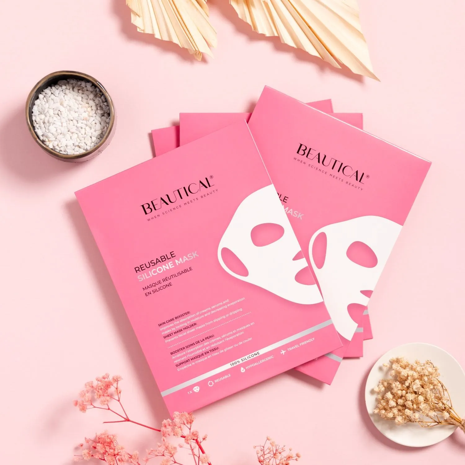 BEAUTICAL Reusable Silicone Mask - face mask, 100% silicone