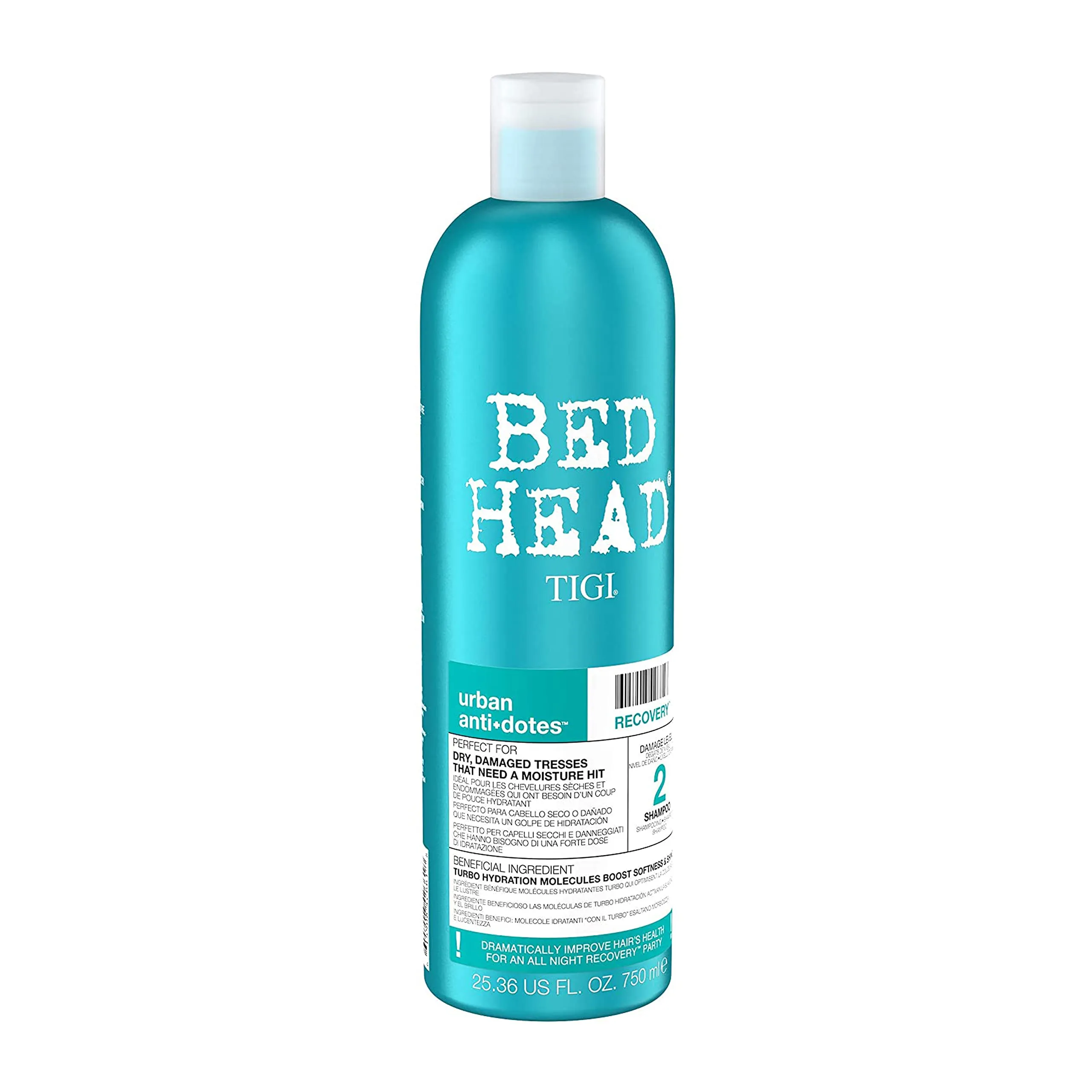 Bed Head by TIGI Urban Antidotes Recovery Shampoo and Conditioner for Dry Hair 25.36 fl oz 2 count