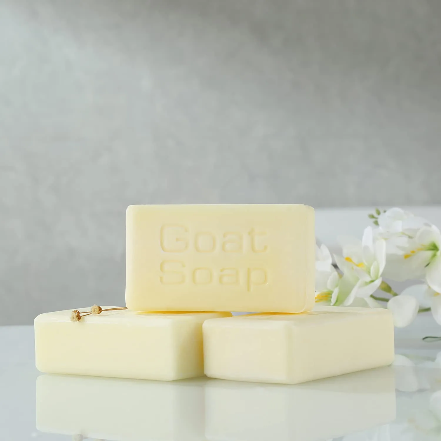 Bee & Flower Goat Milk Soap Moisturizing Cleansing Bar Soap for Face and Body Individually Wrapped Soap Bars, 9 Oz (Olive Oil)