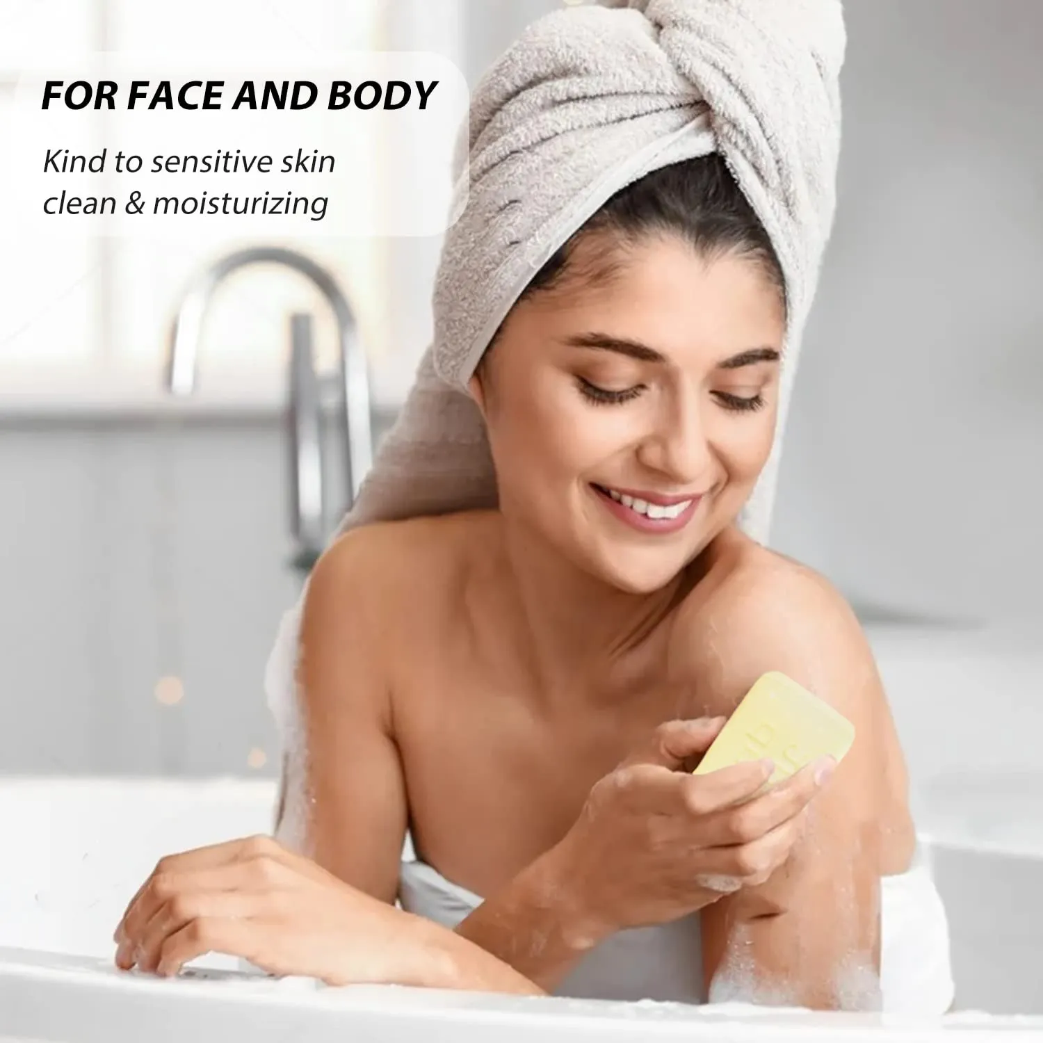 Bee & Flower Goat Milk Soap Moisturizing Cleansing Bar Soap for Face and Body Individually Wrapped Soap Bars, 9 Oz (Olive Oil)