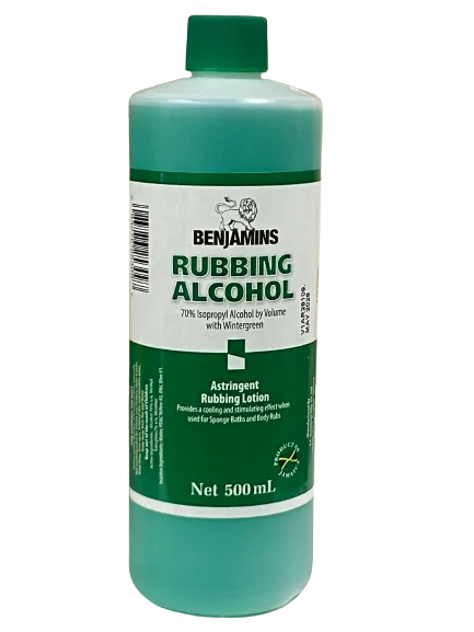 Benjamins Rubbing Alcohol Astringent 500 ml
