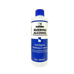 Benjamins Rubbing Alcohol With Isopropyl 250ml