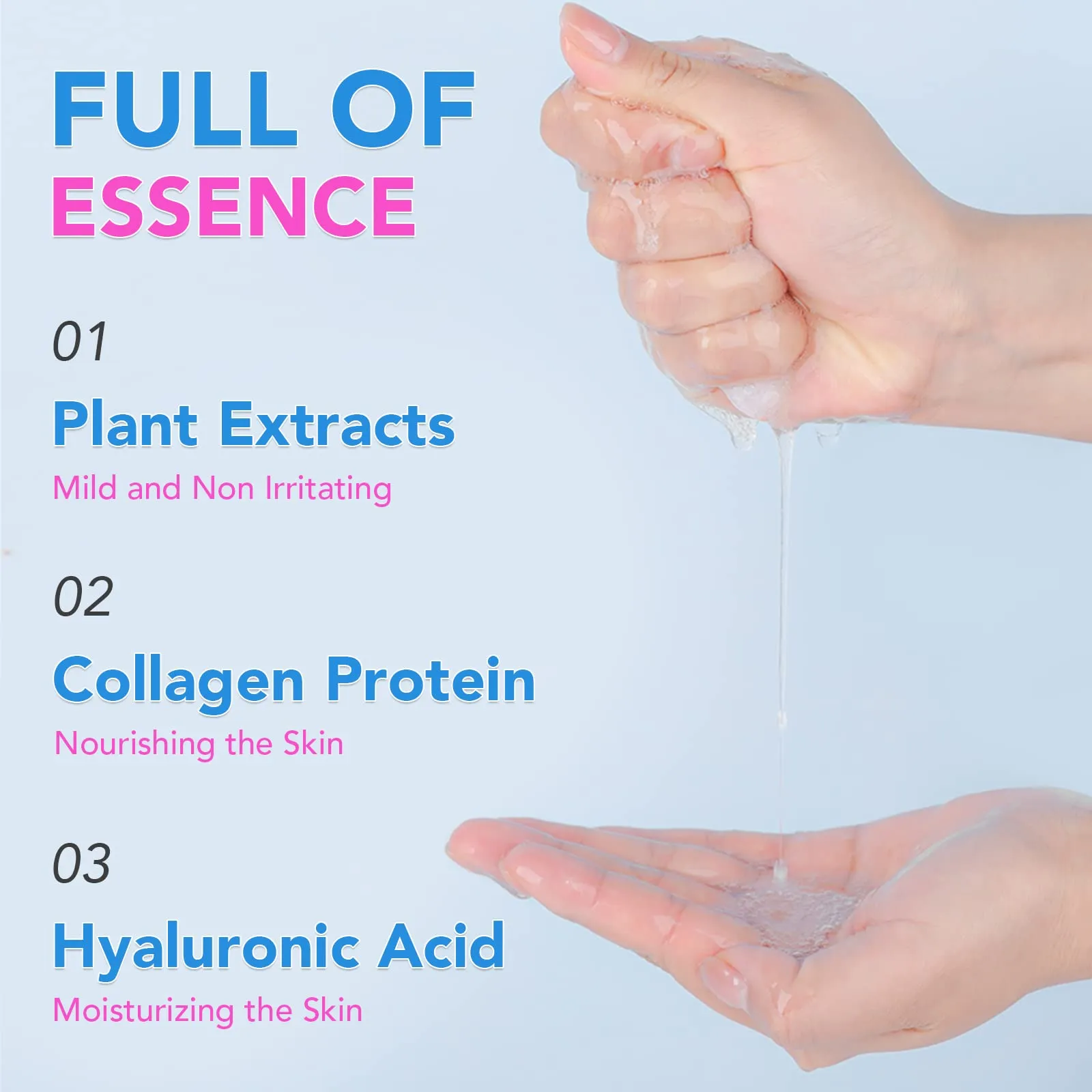BESNEL 48 Packs Collagen Sheet Facial Masks,Plant Extract and Sodium Hyaluronate,Effective Care for All Skin Types,Skincare Spa Korean Face Mask