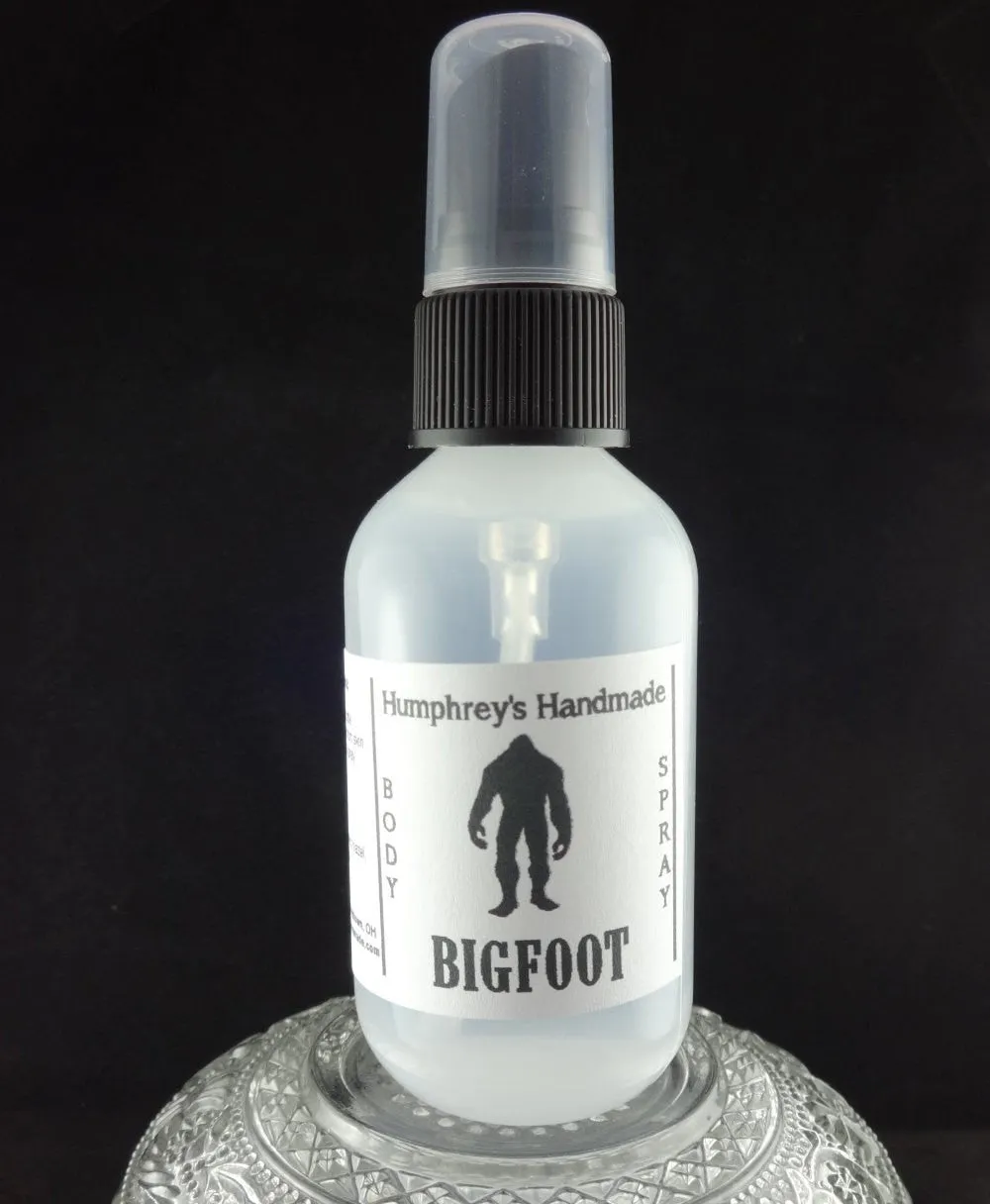 BIGFOOT Men's Body Spray | Oakmoss Sandalwood | 2 oz | Room Spray
