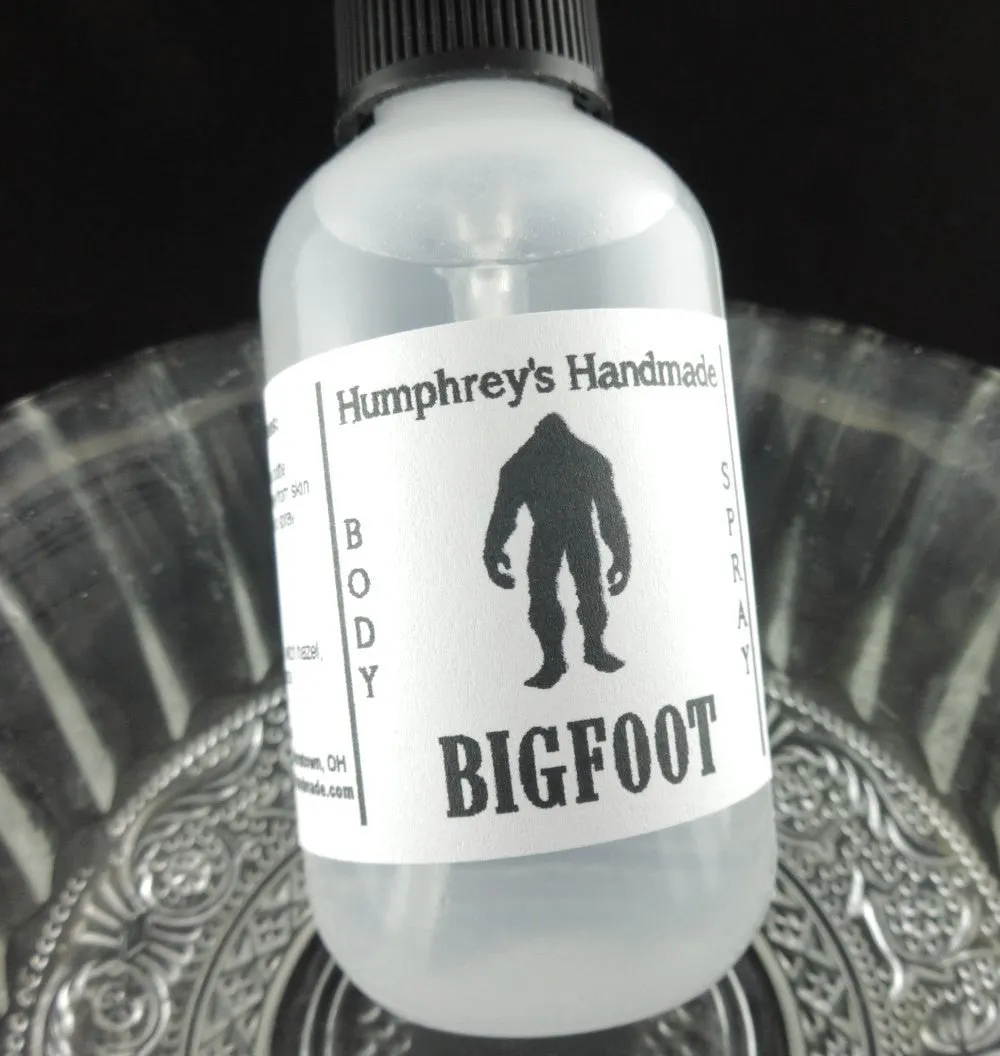 BIGFOOT Men's Body Spray | Oakmoss Sandalwood | 2 oz | Room Spray