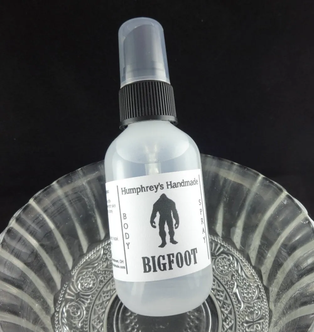 BIGFOOT Men's Body Spray | Oakmoss Sandalwood | 2 oz | Room Spray