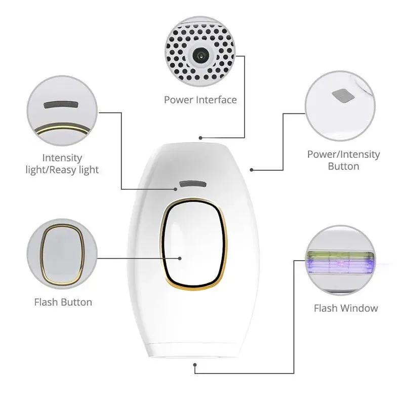Bikini IPL 500,000 Flash Depilator Pulses Permanent Laser Epilator Painless Hair Removal Machine CX-881