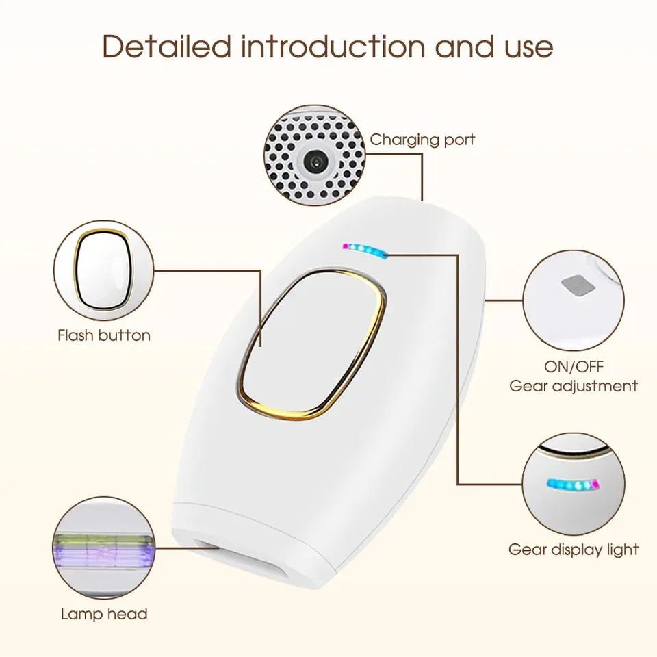 Bikini IPL 500,000 Flash Depilator Pulses Permanent Laser Epilator Painless Hair Removal Machine CX-881