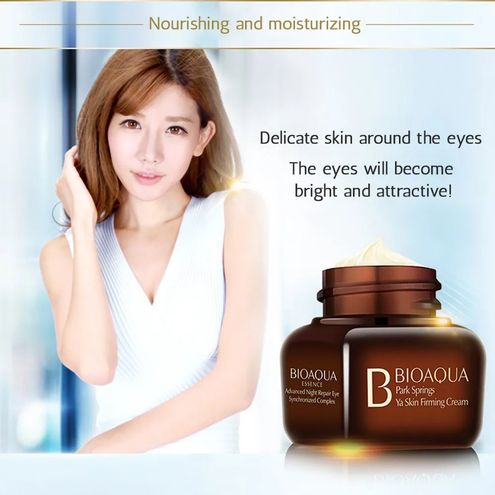 BIOAQUA Night Repair Delicate Skin Around Eyes Crystal Firming Tightening Cream Nourishing Moisturizing Brilliance