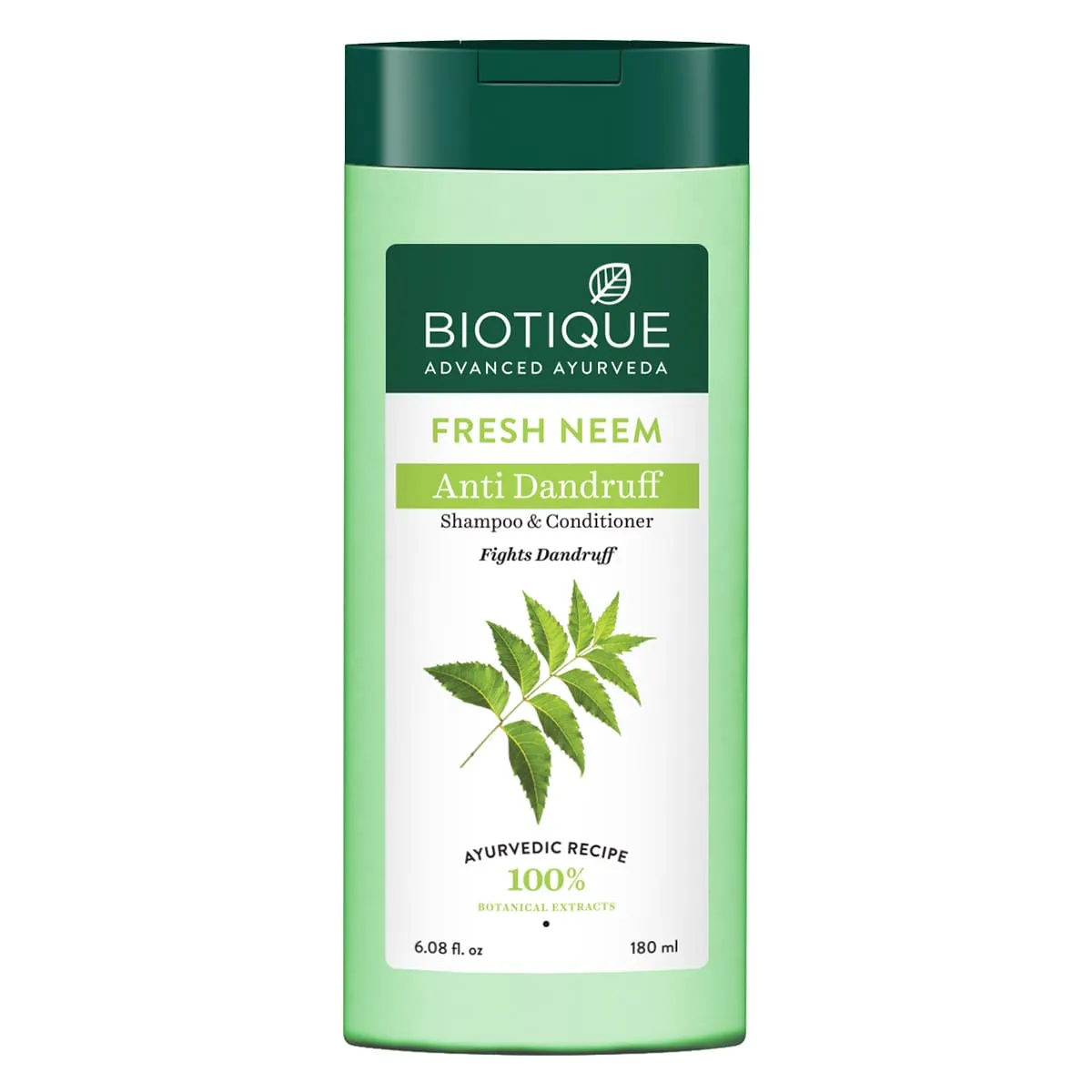 Biotique Fresh Neem Margosa Anti Dandruff Shampoo and Conditioner 180ml (Pack of 2)