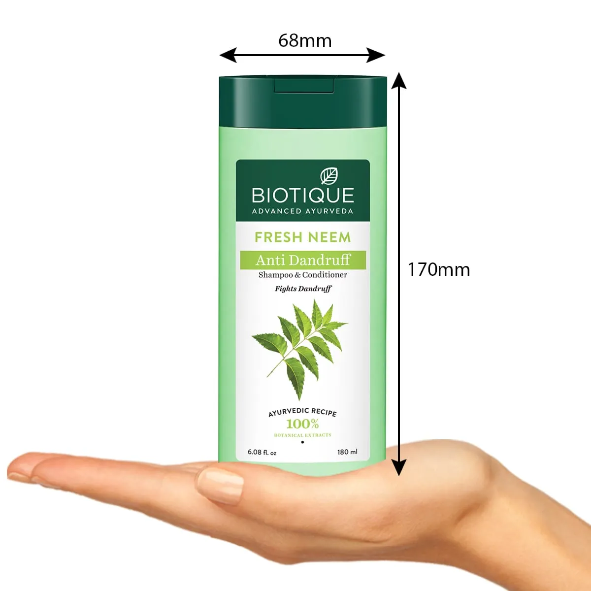 Biotique Fresh Neem Margosa Anti Dandruff Shampoo and Conditioner 180ml (Pack of 2)