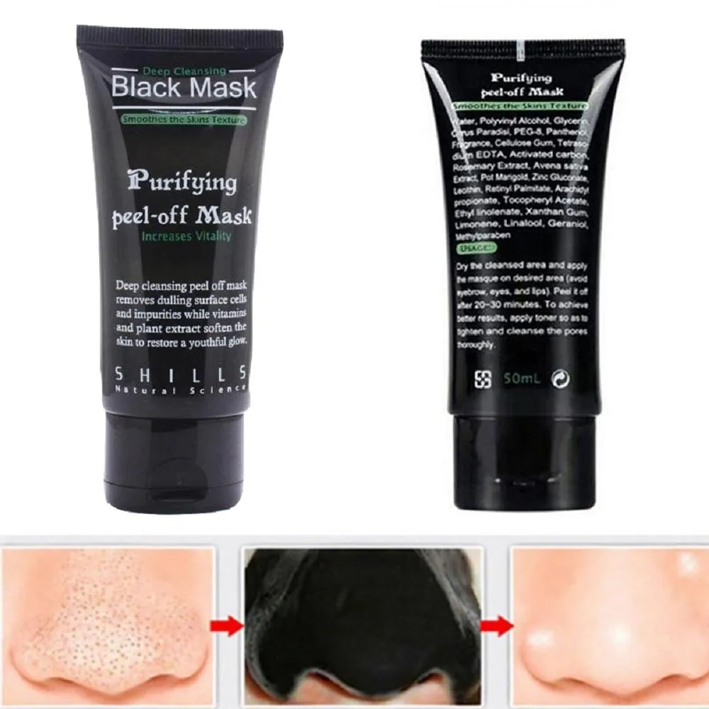 Black Activated Carbon Face Mask