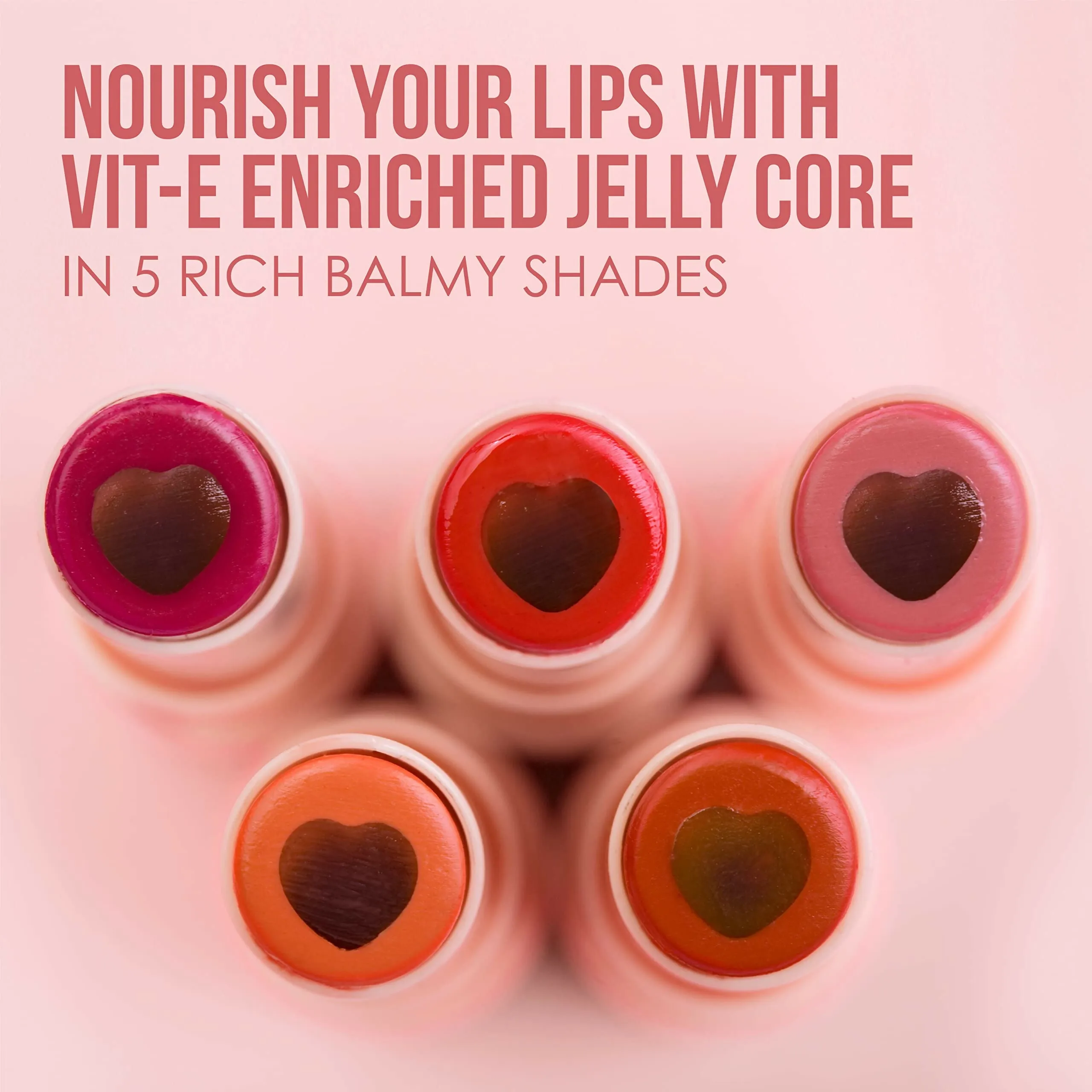 Blue Heaven Jelly & Butter Lip Balm - Light Red, infused with Shea Butter & Vitamin E, Fades Pigmentation