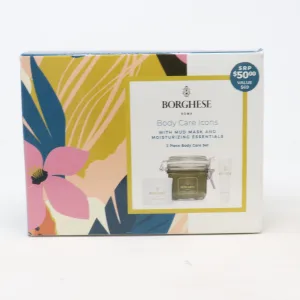 Borghese Body Car Icons With Mud Mask And Moisturizing Essentials 3-Pcs Set