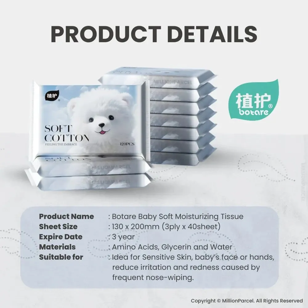 Botare Soft Moisturizing Tissue Paper 3ply x 40 sheet | Lotion Tissue