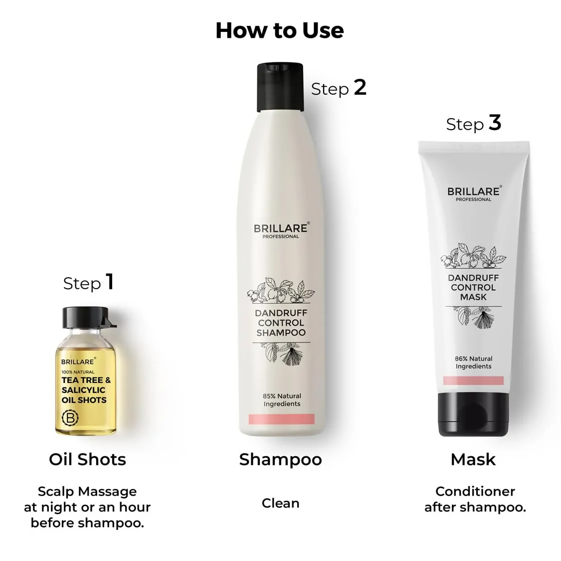 Brillare Anti Dandruff Treatment Combo